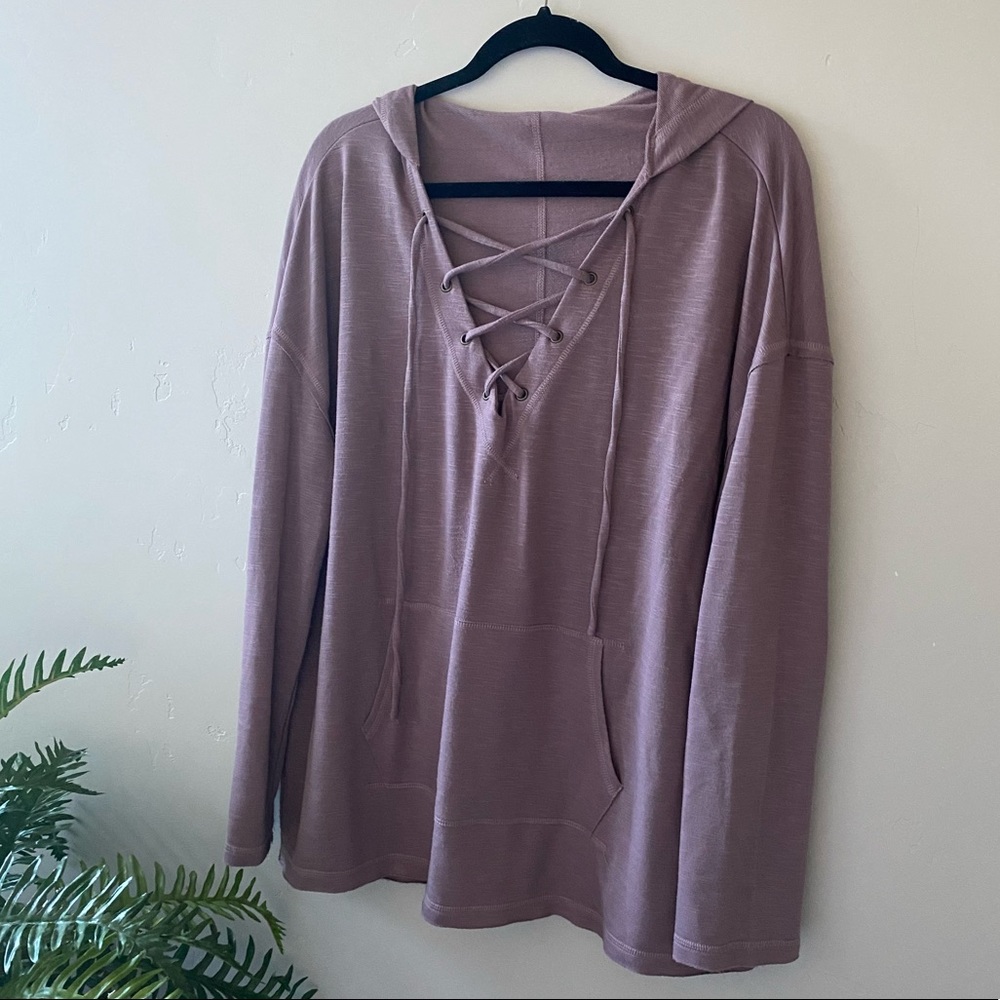 3/$15 Lace-up Sweatshirt